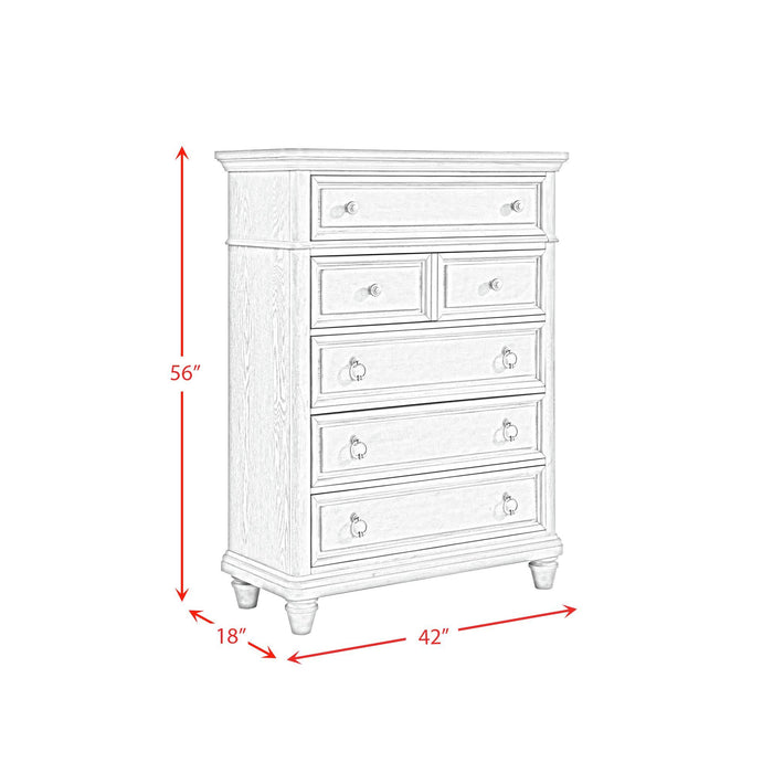 Whit-Ash - Panel Bedroom Set