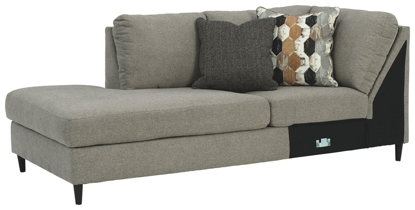 Santasia - LAF Corner Chaise - Gray Dark