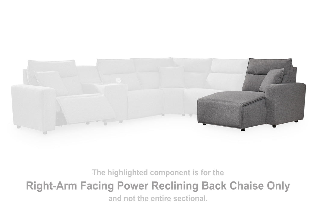 Modmax II - RAF Press Back Power Chaise - Salt And Pepper