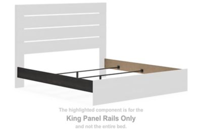 Hollivern - King Panel Rails - Dark Gray