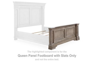 Blairhurst - Queen Panel Footboard With Slats - Light Grayish Brown