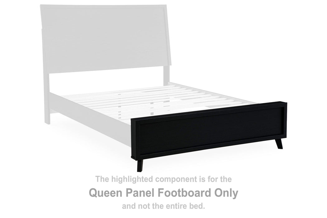 Danziar - Queen Panel Footboard - Black