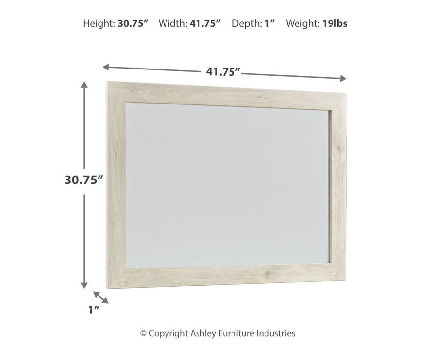 Cambeck - Bedroom Mirror - Whitewash