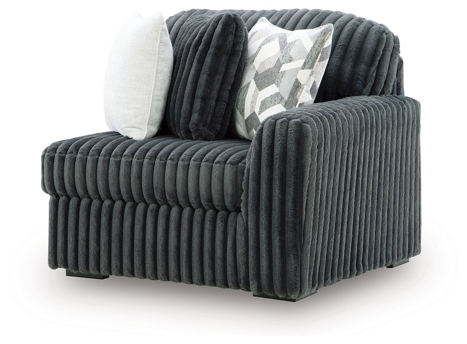 Midnight-Madness - RAF Corner Chair - Gunmetal