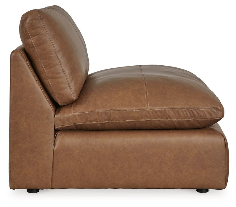 Emilia - Armless Chair - Caramel