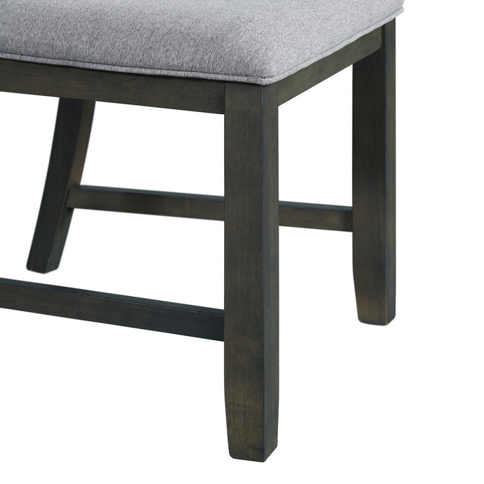 Amherst - Dining Side Chair With Fabric Cushion Side Stretcher (Set of 2) - Gray Finish