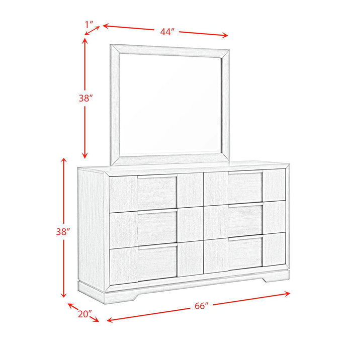 Kelis - 4 Piece Bedroom Set With Queen Panel Bed And LED - Gray
