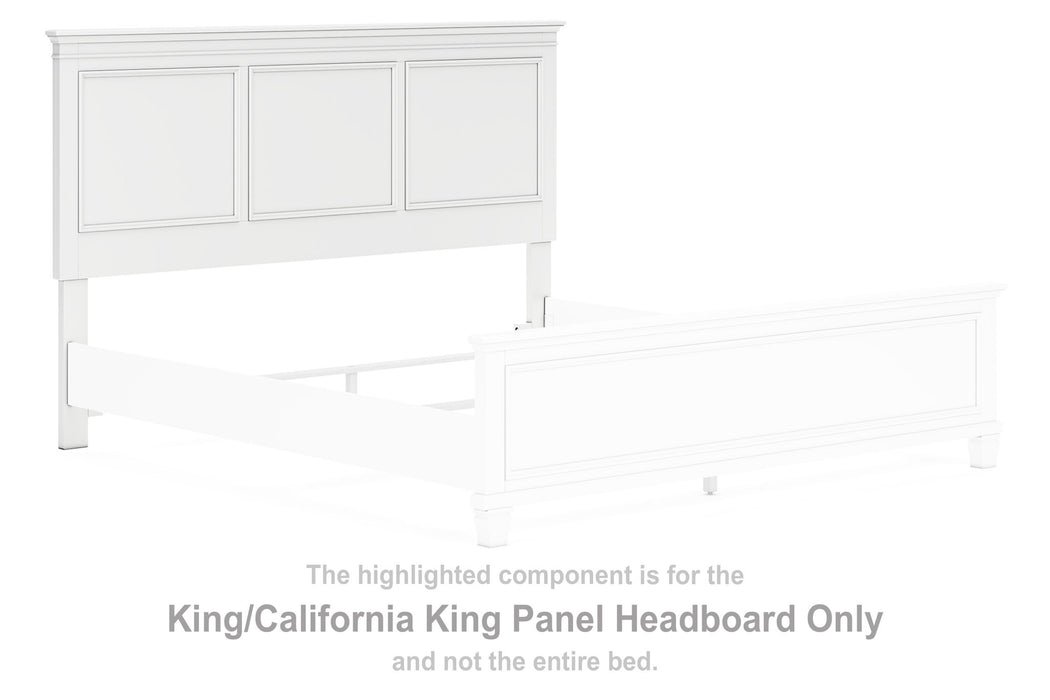 Fortman - King/Cal King Panel Headboard - White