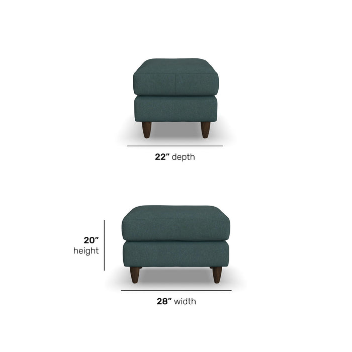 Lewis - Fabric Stationary Ottoman