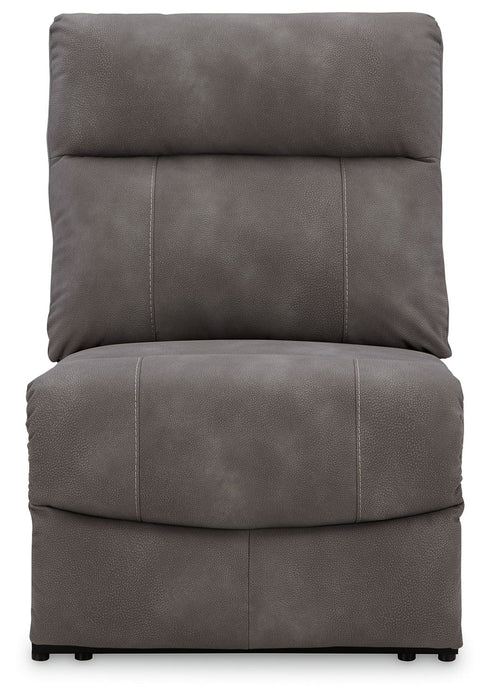 Next-Gen Durapella - Power Armless Recliner With Adj Headrest - Slate