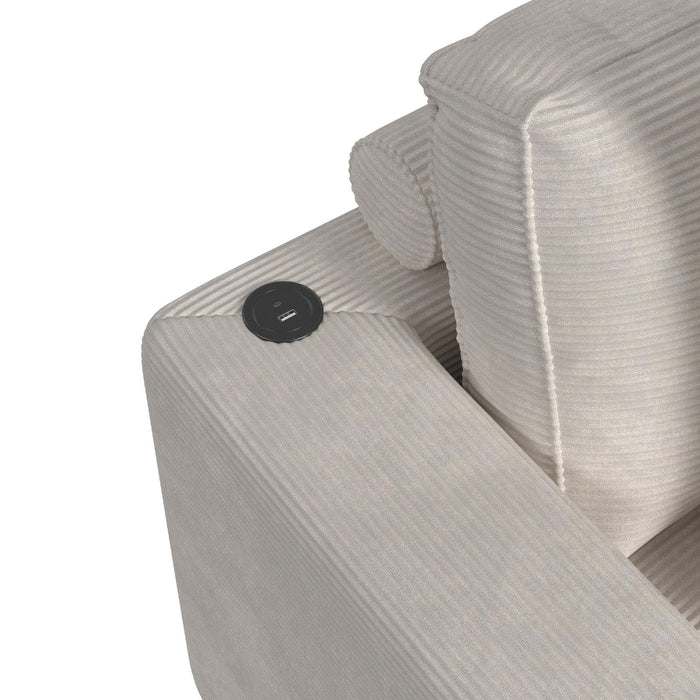 Arizona - Chaise With 1 Pillow 20", 2 Cupholders And 2 USB