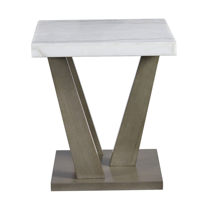 Greta - 2 Piece Occasional Table Set (Coffee Table And End Table) - Gray