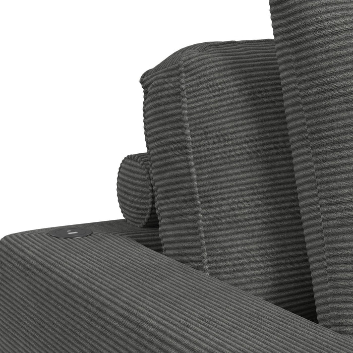 Arizona - Chaise With 1 Pillow 20", 2 Cupholders And 2 USB