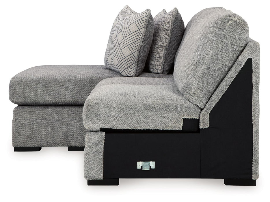 Casselbury - Laf Sofa Chaise - Cement