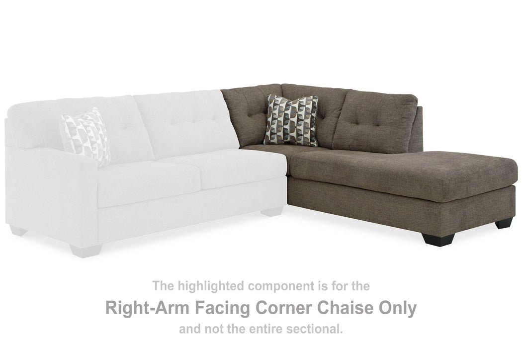 Mahoney - Raf Corner Chaise - Chocolate