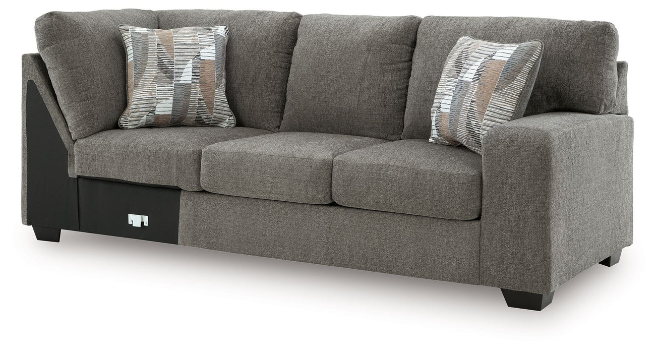 Clarington - RAF Sofa With Corner Wedge - Greystone