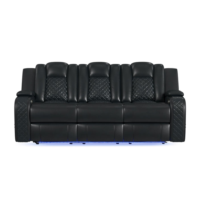 Carlo - Power Motion Sofa With Power Headrest, Dropdown Table, Power Strip, LED And Reading Light
