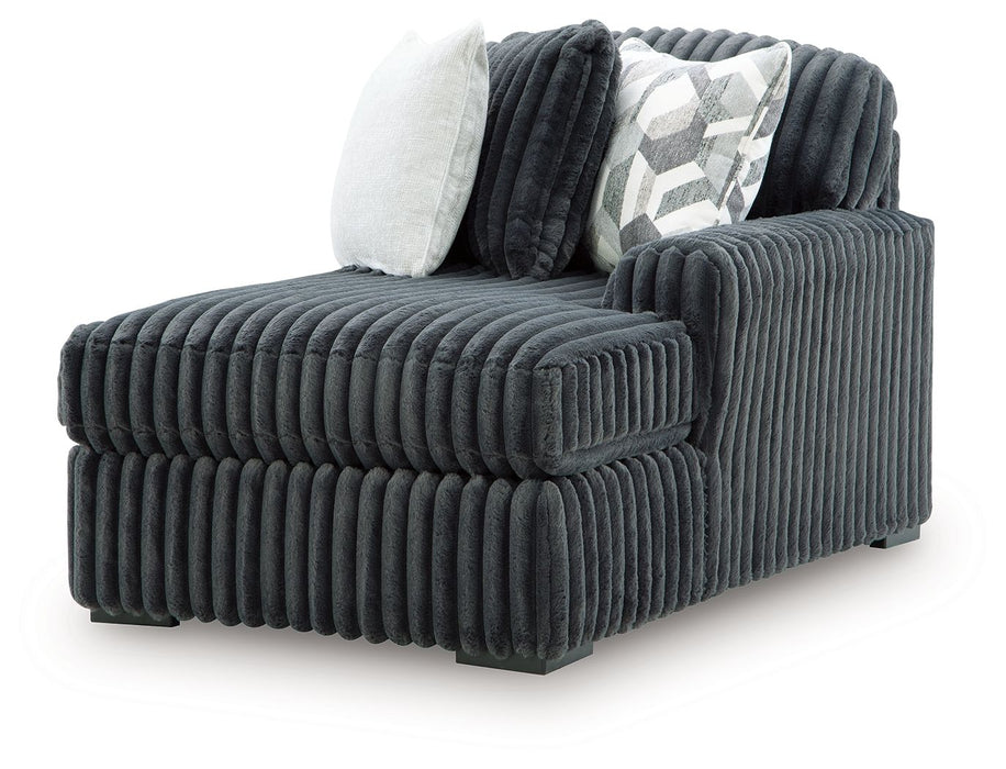 Midnight-Madness - RAF Corner Chaise - Gunmetal