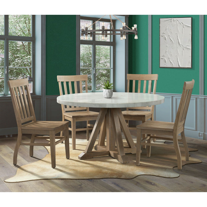 Lakeview - Slat Back Side Chair (Set of 2) - Natural Finish