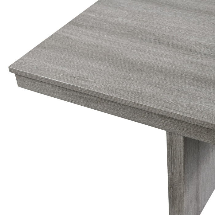 Uster - 2 Piece Occasional Set (Coffee Table And End Table) - Light Gray