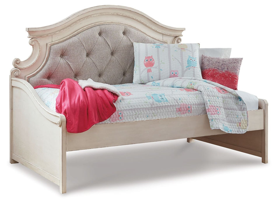 Realyn - Twin Day Bed - Chipped White