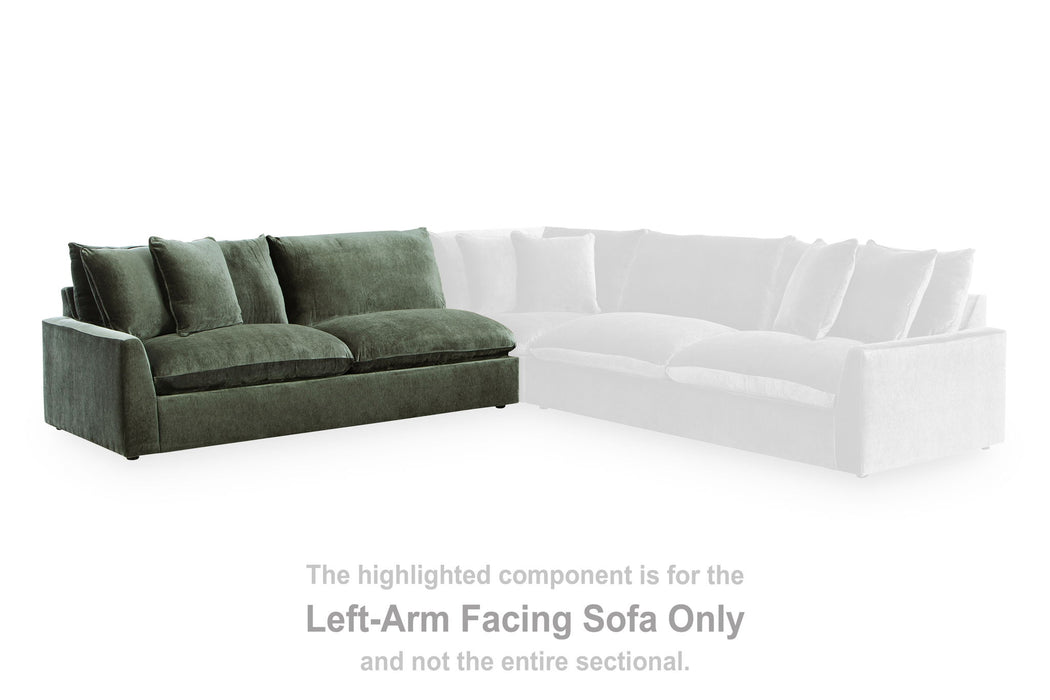 Carriage View - LAF Sofa - Jade