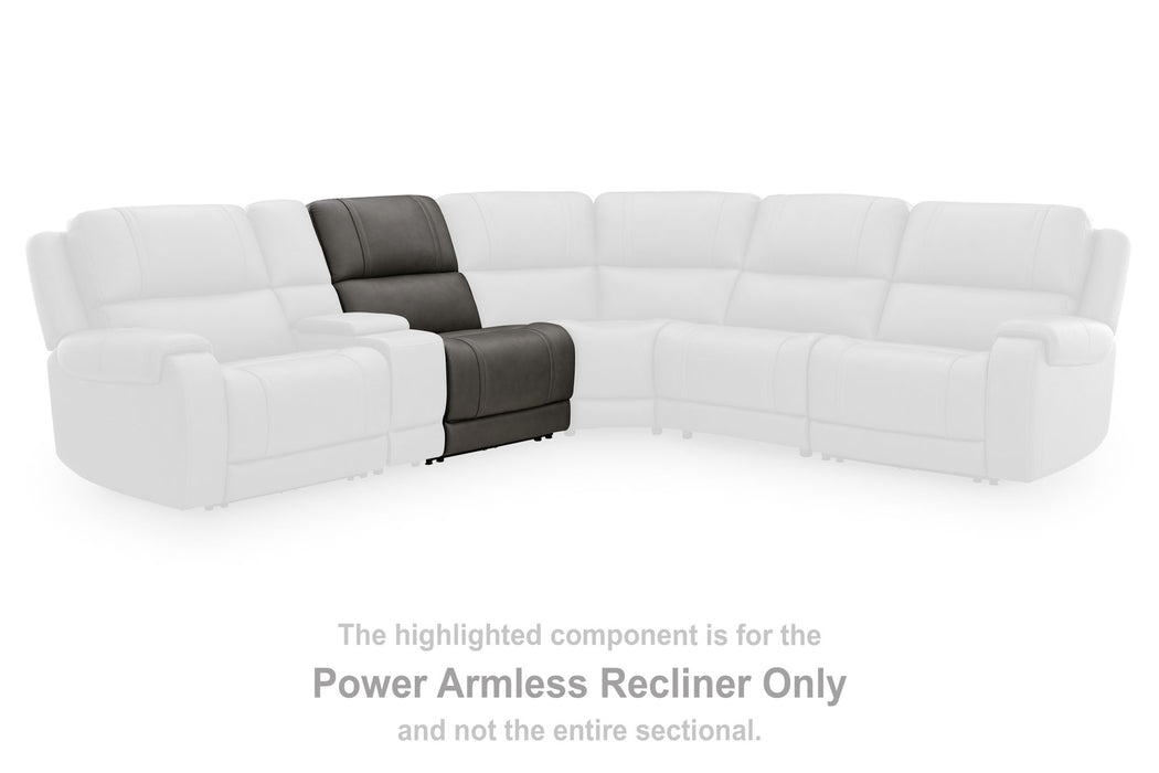 5Z - Pittson - Power Armless Recliner With Adjustable Headrest - Anchor