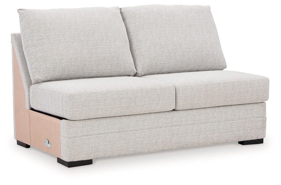 Koralynn - Armless Loveseat - Stone