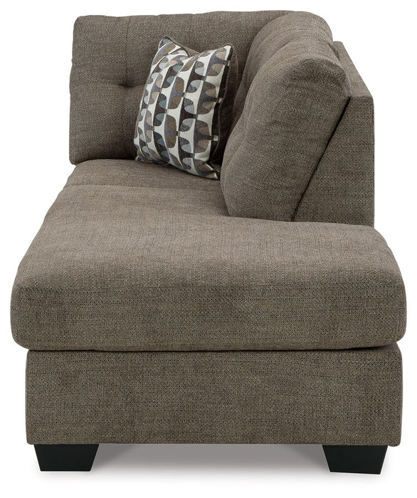 Mahoney - Raf Corner Chaise - Chocolate