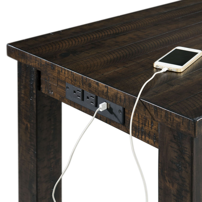 Stone - Multipurpose Bar Table Set - Dark Walnut