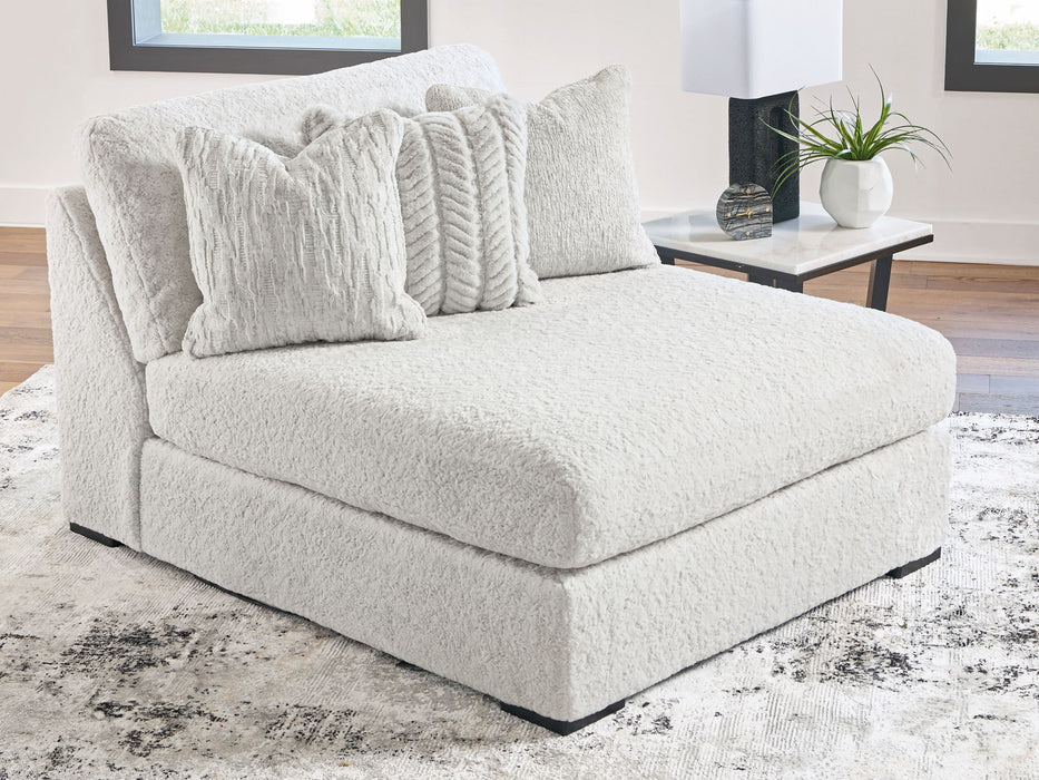 Cuddle Plush - Oversized Armless Chaise - Arctic