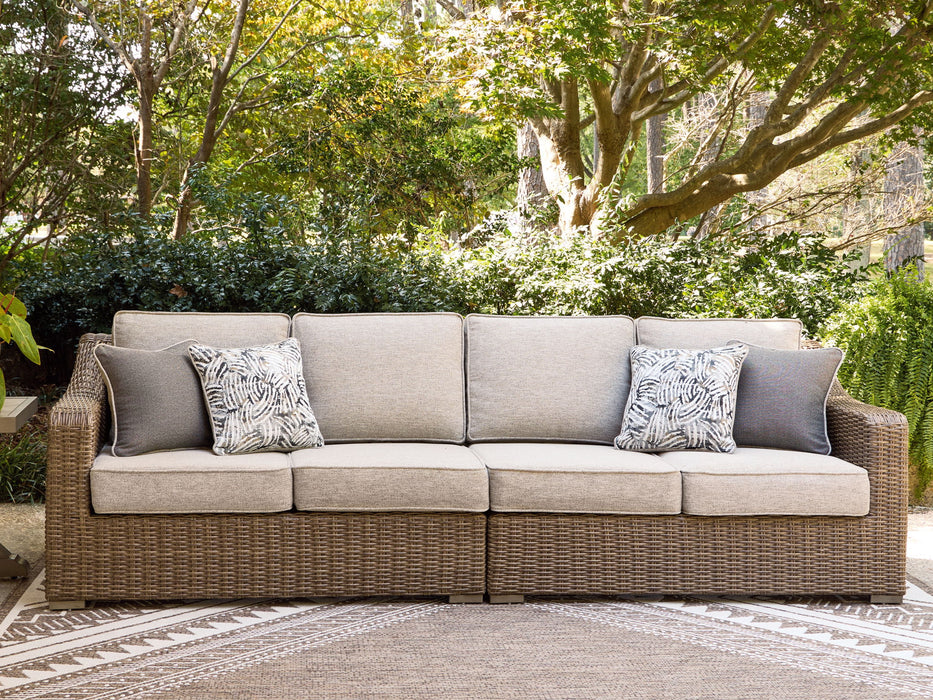 Laguna Heights - RAF/LAF Loveseat With Cushion (Set of 2) - Beige