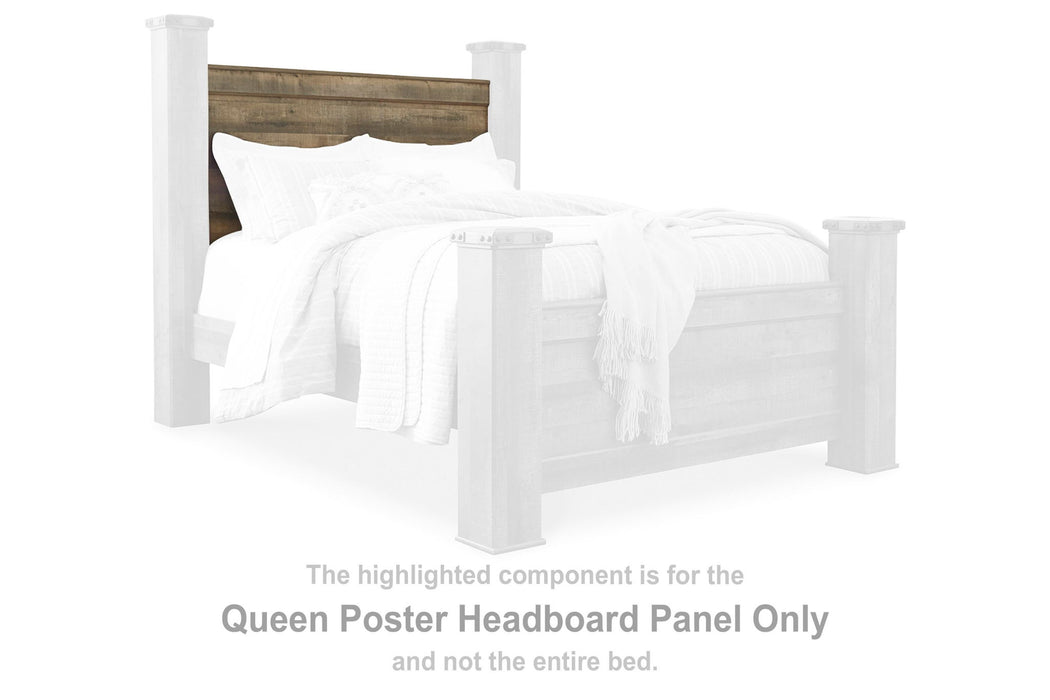Trinell - Queen Poster Headboard Panel - Brown