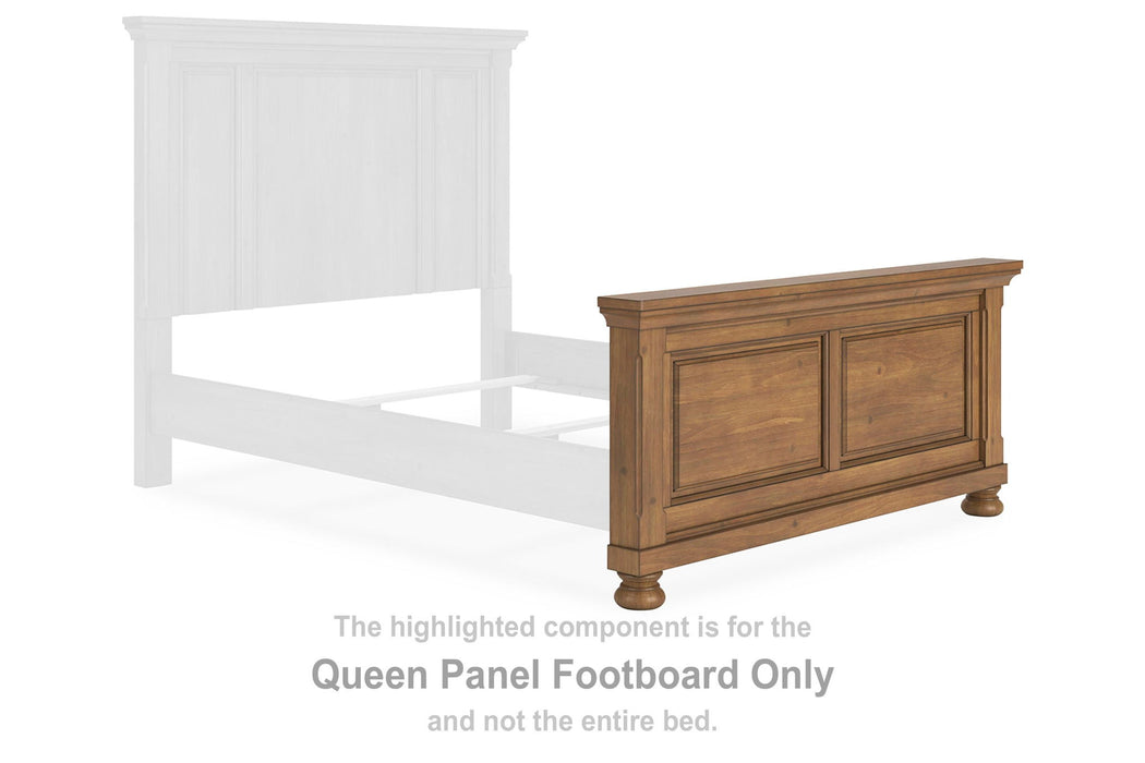 Feddinger - Queen Panel Footboard - Medium Brown