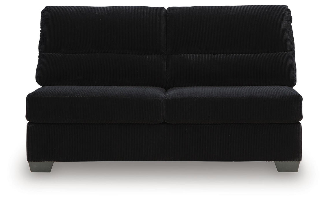 SimpleJoy - Armless Loveseat - Onyx
