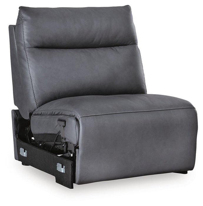 ModZ - Power Armless Recliner With Adjustable Headrest - Blue