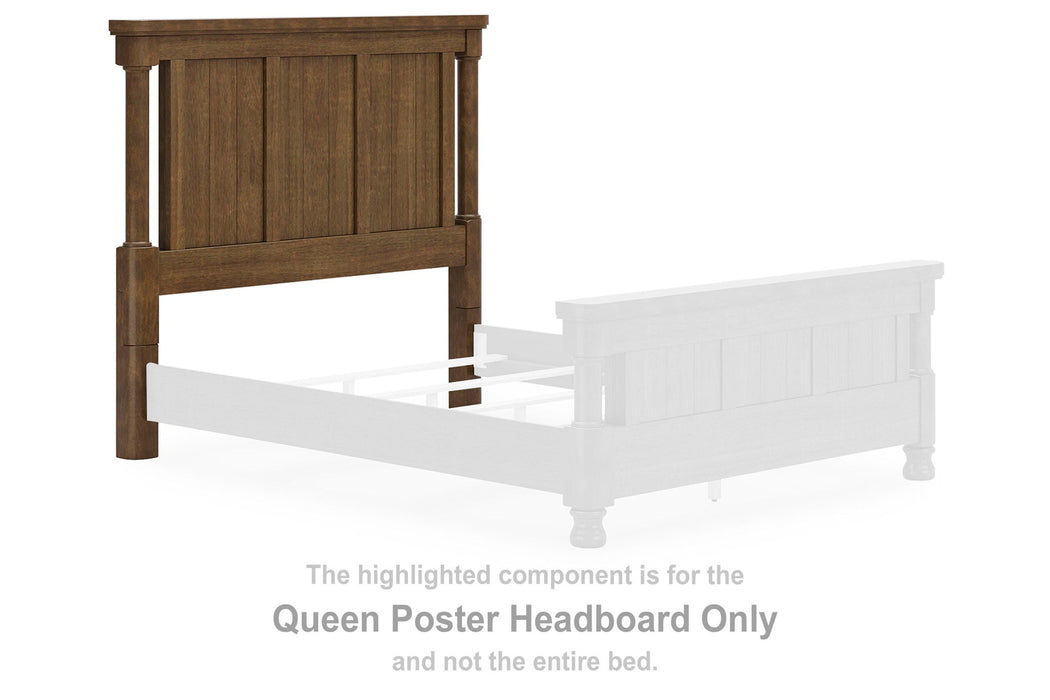 Rowlenstown - Queen Poster Headboard - Brown