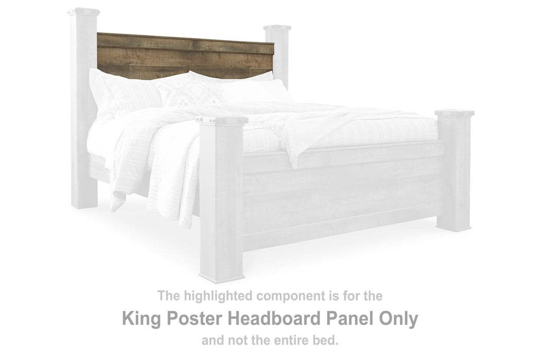 Trinell - King Poster Headboard Panel - Brown