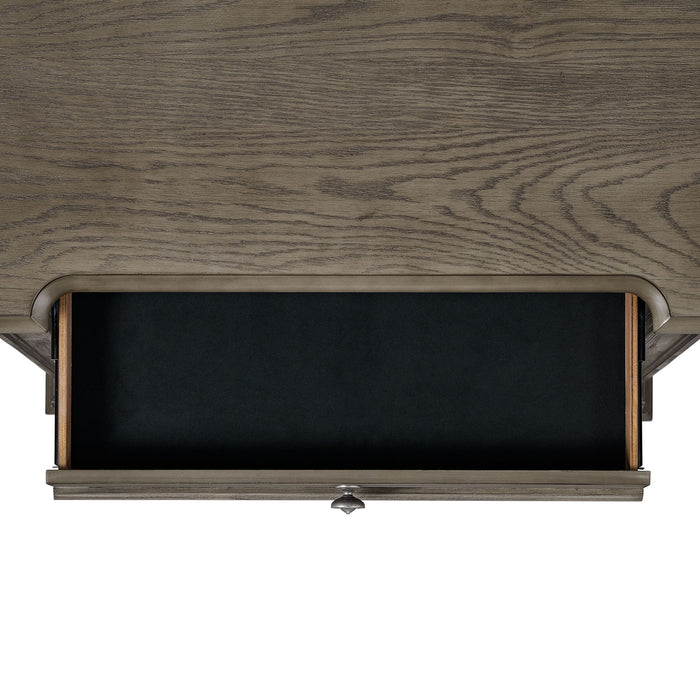 Kings Court - 3-Drawer Nightstand (Sliding Top) - Gray