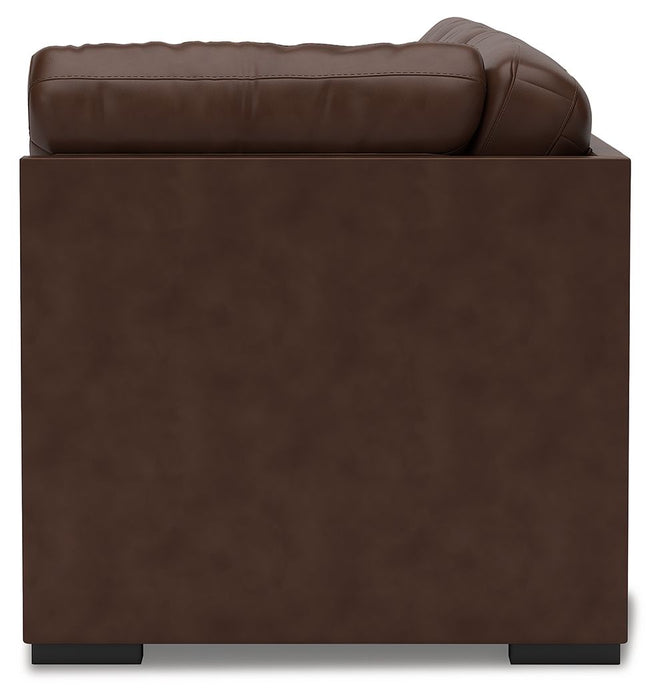 McDowlan - LAF Sofa With Corner Wedge - Coffee
