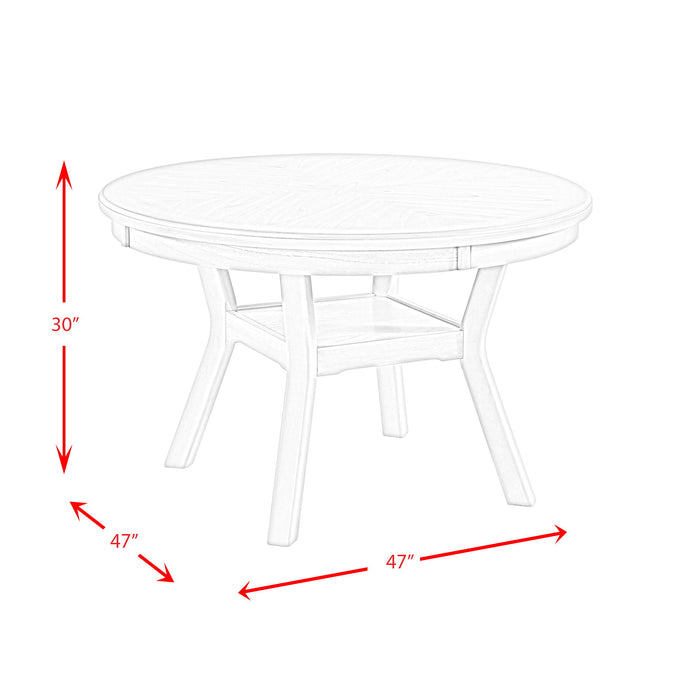 Amherst - Dining Table With Wood Leg - Gray Finish