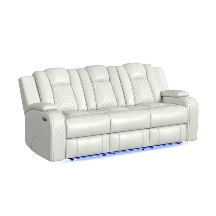 Carlo - Power Motion Sofa With Power Headrest, Dropdown Table, Power Strip, LED And Reading Light