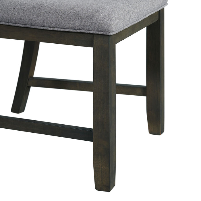 Amherst - Dining Side Chair With Fabric Cushion Side Stretcher (Set of 2) - Gray Finish