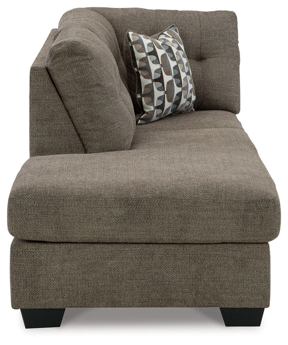 Mahoney - Laf Corner Chaise - Chocolate