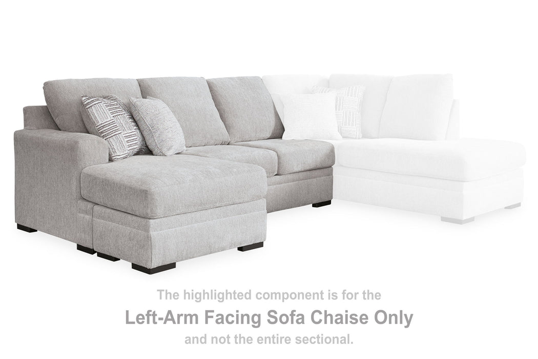 Gabyleigh - Laf Sofa Chaise - Nickel