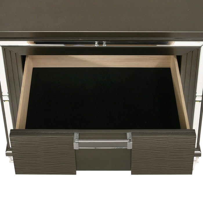 Twenty Nine - 2-Drawer Nightstand With USB - Dark Brown