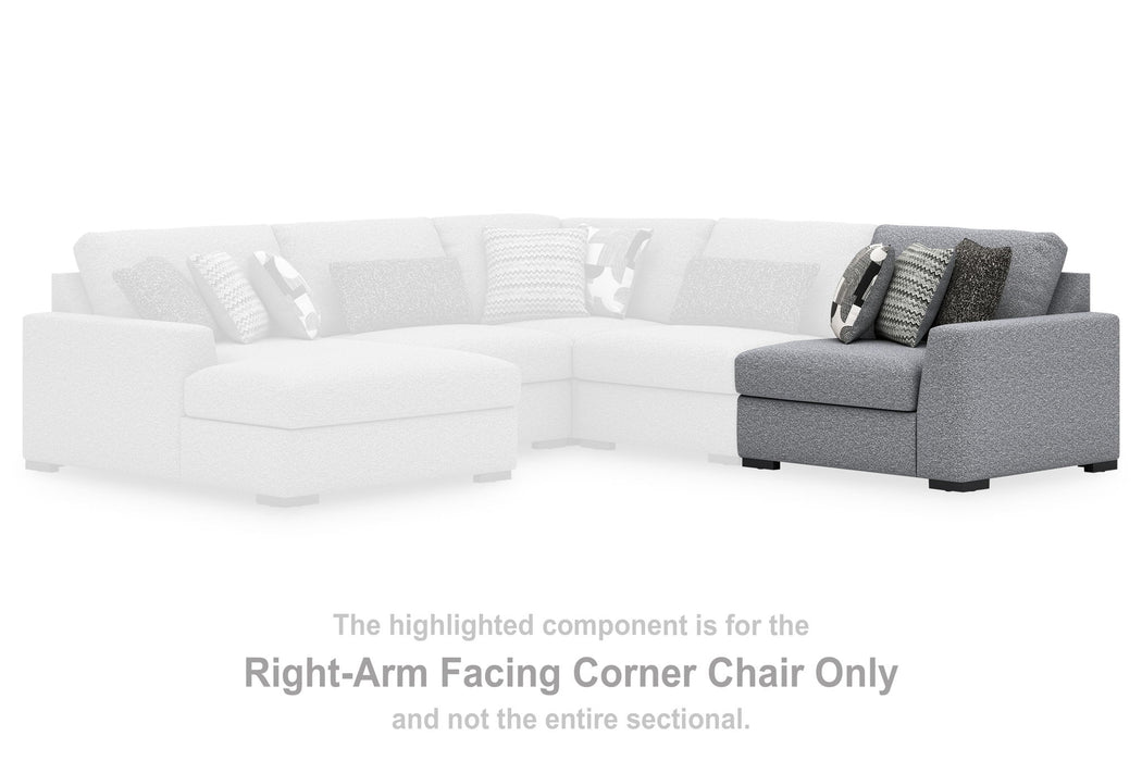 Bealton - RAF Corner Chair - Salt And Pepper