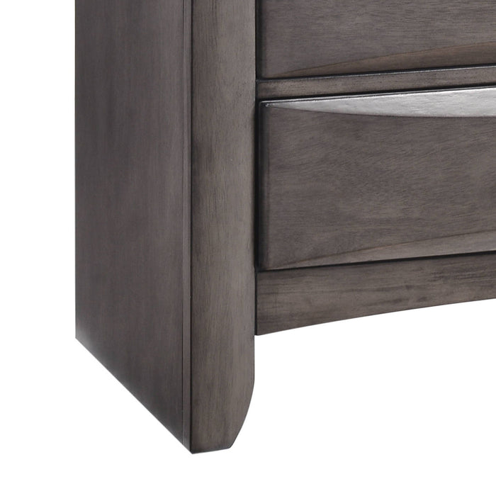 Emily - 5-Drawer Chest (Sturdy) - Gray