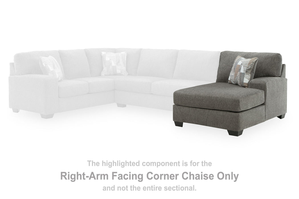 Clarington - RAF Corner Chaise - Greystone