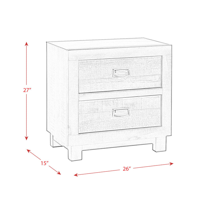 Harlington - 2-Drawer Nightstand - Dark Chocolate